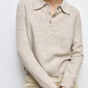 Zara polo uni 100% laine